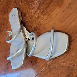 NEW Silver Sandal Slides